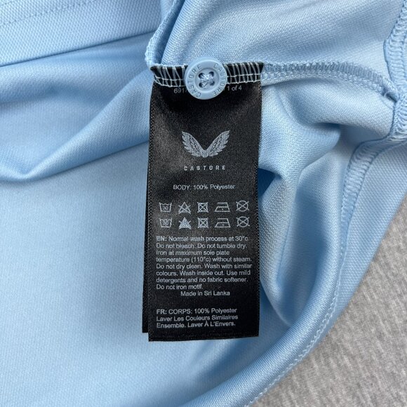 Castore Glasgow Rangers FC Polo Shirt Mens XL Blue Two-Tone 32Red Soccer Footy - Picture 7 of 10